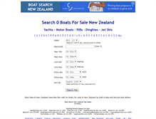 Tablet Screenshot of nz.boatsearchengine.com